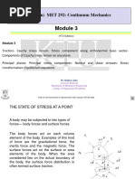 Continuum Mechanics - Module 3 To Students