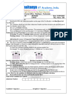 10-09-2023 - JR - Super60 - STERLING BT - Jee-Main - CTM-01 - Q.Paper