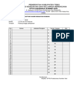 Daftar Hadir Pertemuan Rapat