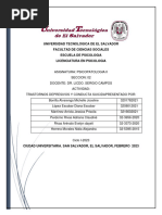 Universidad Tecnológica de El Salvador Facultad de Ciencias Sociales Escuela de Psicologia Licenciatura en Psicologia