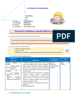 D5 A1 SESION MAT. Resolvemos Problemas Con Billetes y Monedas