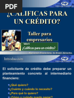 Calificas para Un Credito