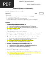 Examen de Conocimientos Camión 930E-4SE-INACEX Hernan