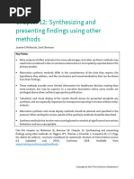 Synthesizing and Presenting Findings Using Other Methods