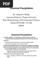 Wastewater Treatment: Chemical Precipitation