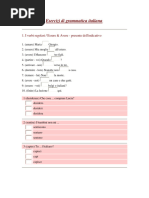 Esercizi Di Grammatica Italiana