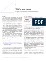 E323-11 Standard Specification For Perforated-Plate Sieves For Testing Purposes