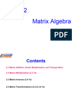 LA - 2. Matrix Algebra - Students