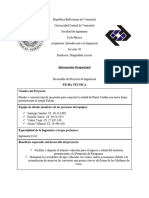 Ficha Tecnica de Introducción A La Ingeniería Del Proyecto