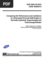 2006-32-0072 Comparing The Performance and Limitations of A Downsized FSAE Engine in NA Supercharged and Turbocharged Modes