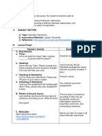 Idiomatic Expressions - Detailed