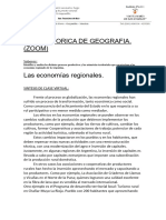 Las Economías Regionales. Trabajo Evaluado Grupal.