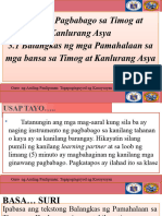 ARALIN III.18 Balangkas NG Mga Pamahalaan Sa Mga Bansa Sa Timog at Kanlurang Asya