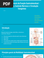 Princípios Gerais Da Função Gastrointestinal - Motilidade, Controle Nervoso e Circulação Sanguínea