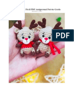 Mini Ciervo Facil PDF Amigurumi Patron Gratis