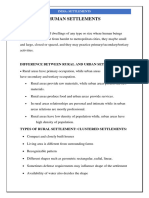 HUMAN SETTLEMENTS INDIA Docx