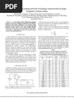 Calibration of Measuring Network of Leakage Current Tester by High Frequency Current Source