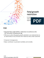 Fetal Growth Restriction UG