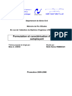 Formulation Et Caractérisation D'un Béton Autoplaçant: Département de Génie Civil