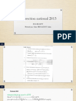 Correction Examen National Mathematique 2013