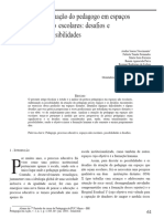 A Atuação Do Pedagogo em Espaços Não Escolares-Desafios e Possibilidades