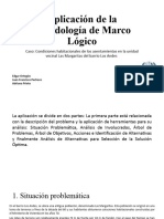 Aplicación de La Metodología de Marco Lógico