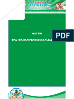 Buku Materi TPA TPQ Taman Pendidikan Al-Quran