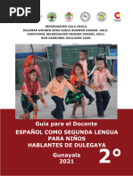 Guía Didáctica para El Docente Español L2 (Lengua Guna) 2do Grado 2022