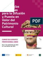 Tecnologías Avanzadas para La Difusión y Puesta en Valor Del Patrimonio Cultural