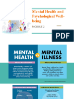 Session 3 - Mental Health and Psychological Well-Being