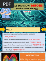 Lecture 4 Cell Division Mitosis and Cancer