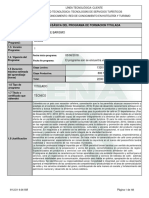 Tecnico Barismo Programa de Formación Titulada