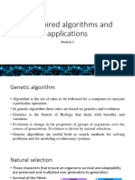 Bioinspired Algorithms and Applications