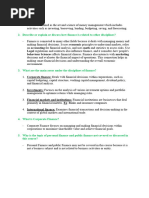 Midterm Questions - FIN512