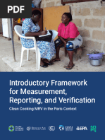 Introductory Framework For Measurement Reporting and Verification