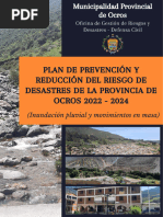 Plan de Prevencion y Reduccion Del Riesgo de Desastres Del Distrito de La Provincia de Ocros 2022 2024 Inundacion Pluvial y Movimientos en Masa