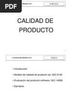 Calidad de Producto