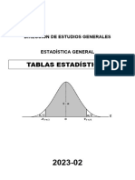 Tablas Estadísticas - Estadística General 2023-02