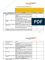 Agent Selection Criteria & Required