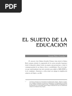 El Sujeto de La Educacion