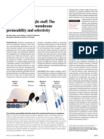 Maximizing The Right Stuff-The Trade-Off Between Membrane Permeability and Selectivity