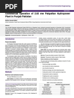 Commercial Operation of 282 MW Pakpattan Hydropower Plant in Punjab Pakistan