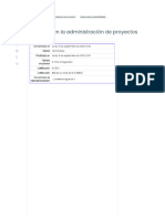 Procesos en La Administración de Proyectos - Puntos Extras 2 Autocalificable