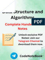 Data Structures and Algorithms Handwritten Notes ?