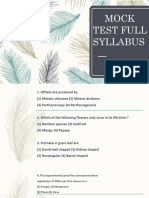 Mock Test Full Syllabus Part 1