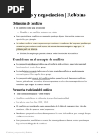 Conflicto y Negociación - Robbins