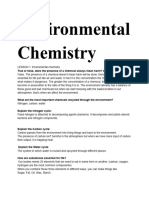 Environmental Chemistry - Grade 9