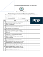 Lista de Chequeo SC