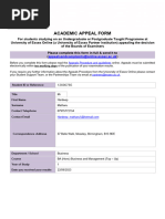 Academic Appeal Form Hardeep Singh Matharu