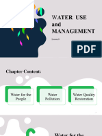 Envisci Lesson 8water Use and Management